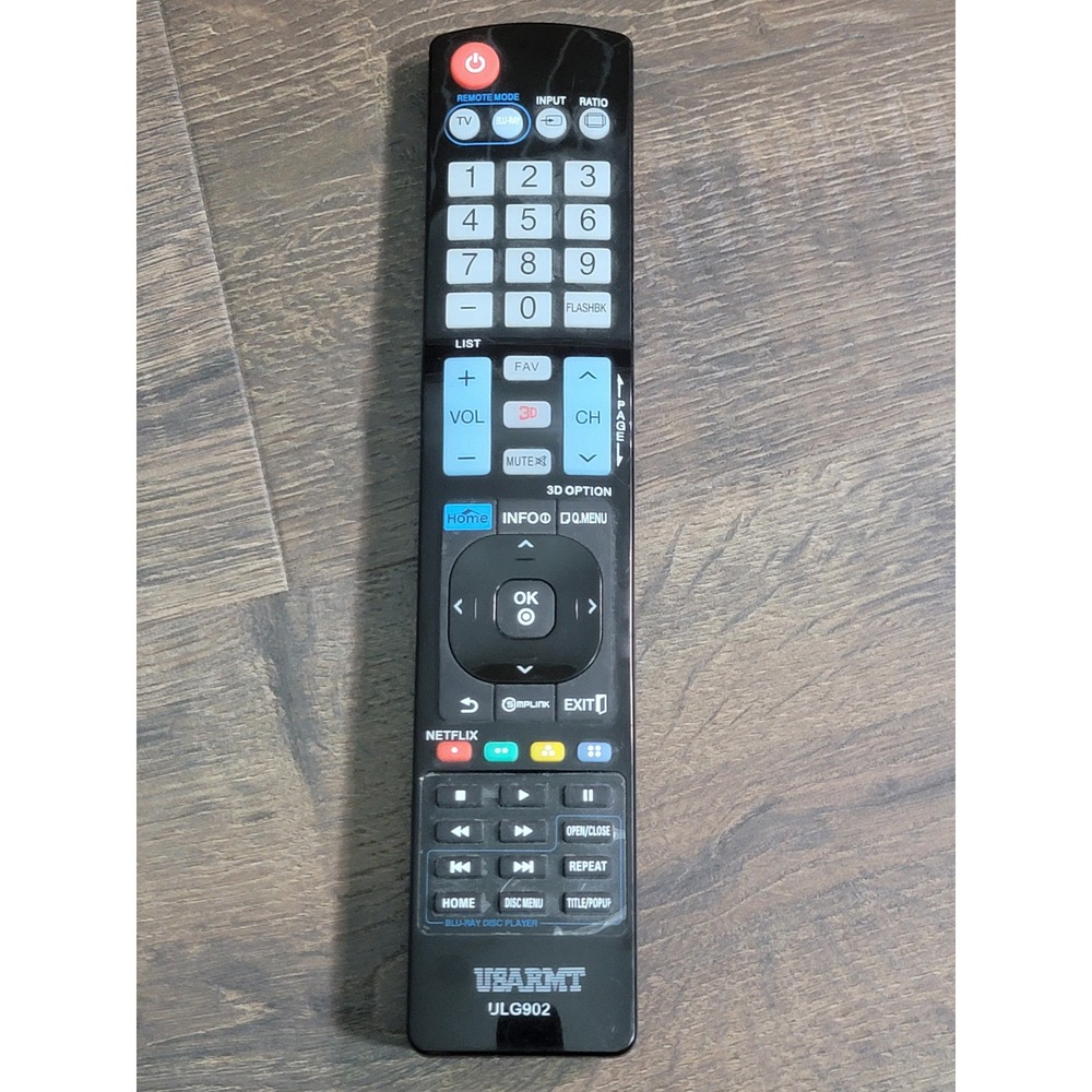 USARMT ULG902 Replacement Remote Control for LG Blu-ray Disc Player TV Netflix